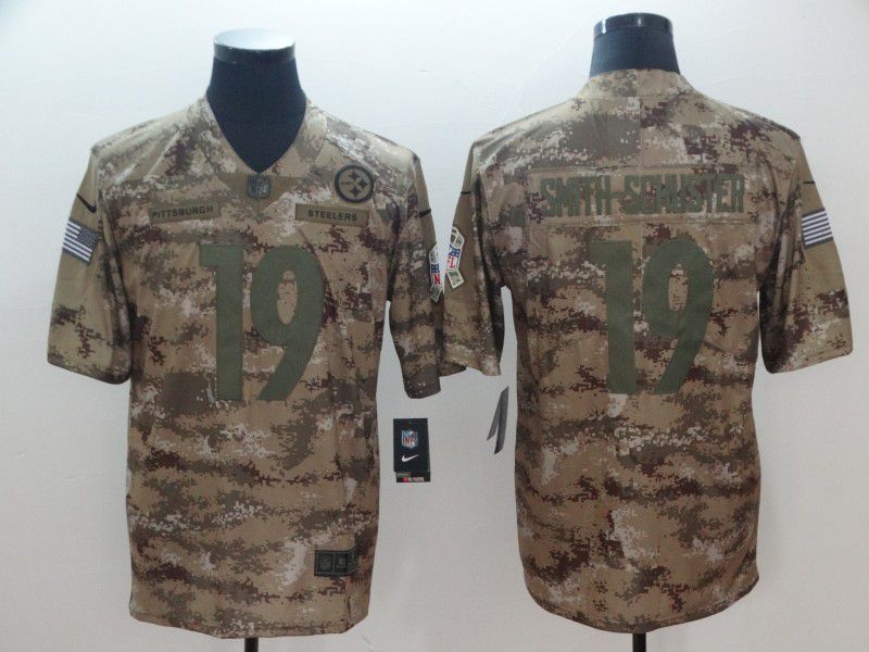 Men Pittsburgh Steelers 19 Smith-schuster Camo Nike Limited NFL Jersey